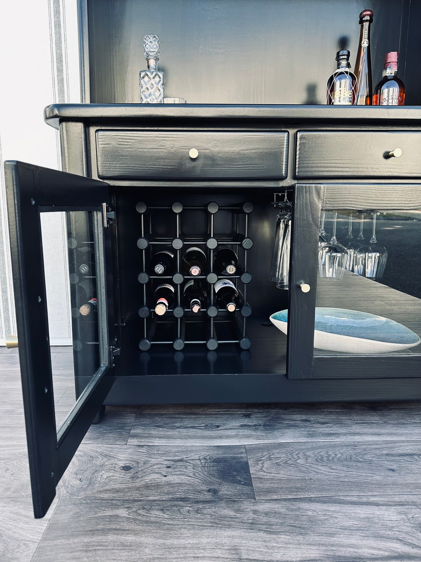 Black Bar Cabinet